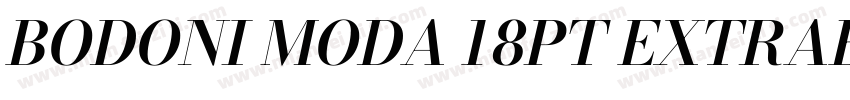 BODONI MODA 18PT EXTRABOLD ITALIC字体转换